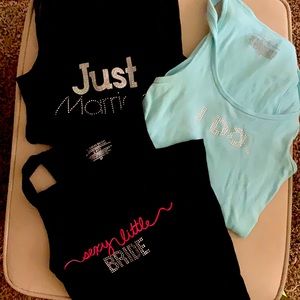 Wedding tank tops